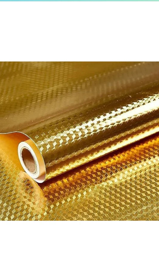 Golden Foil Sheet 40cm x 200cm