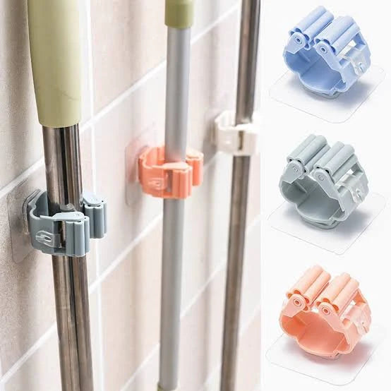 Pack of 6 - Broom Holder Clips