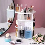 360 Rotating Makeup Organizer White