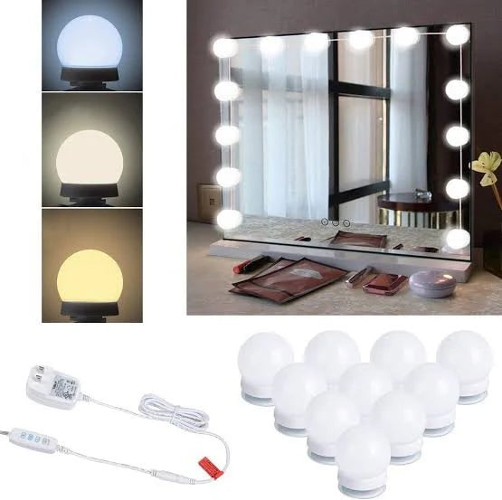 3 Colour modes Vanity Lights 10 bulbs