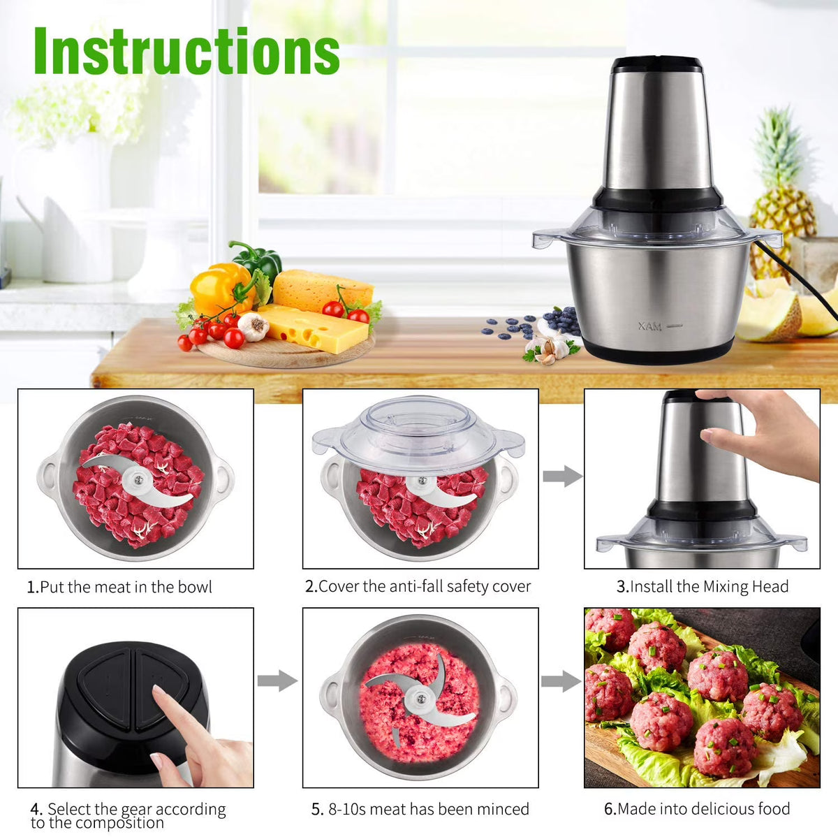 3 Litres Food Chopper