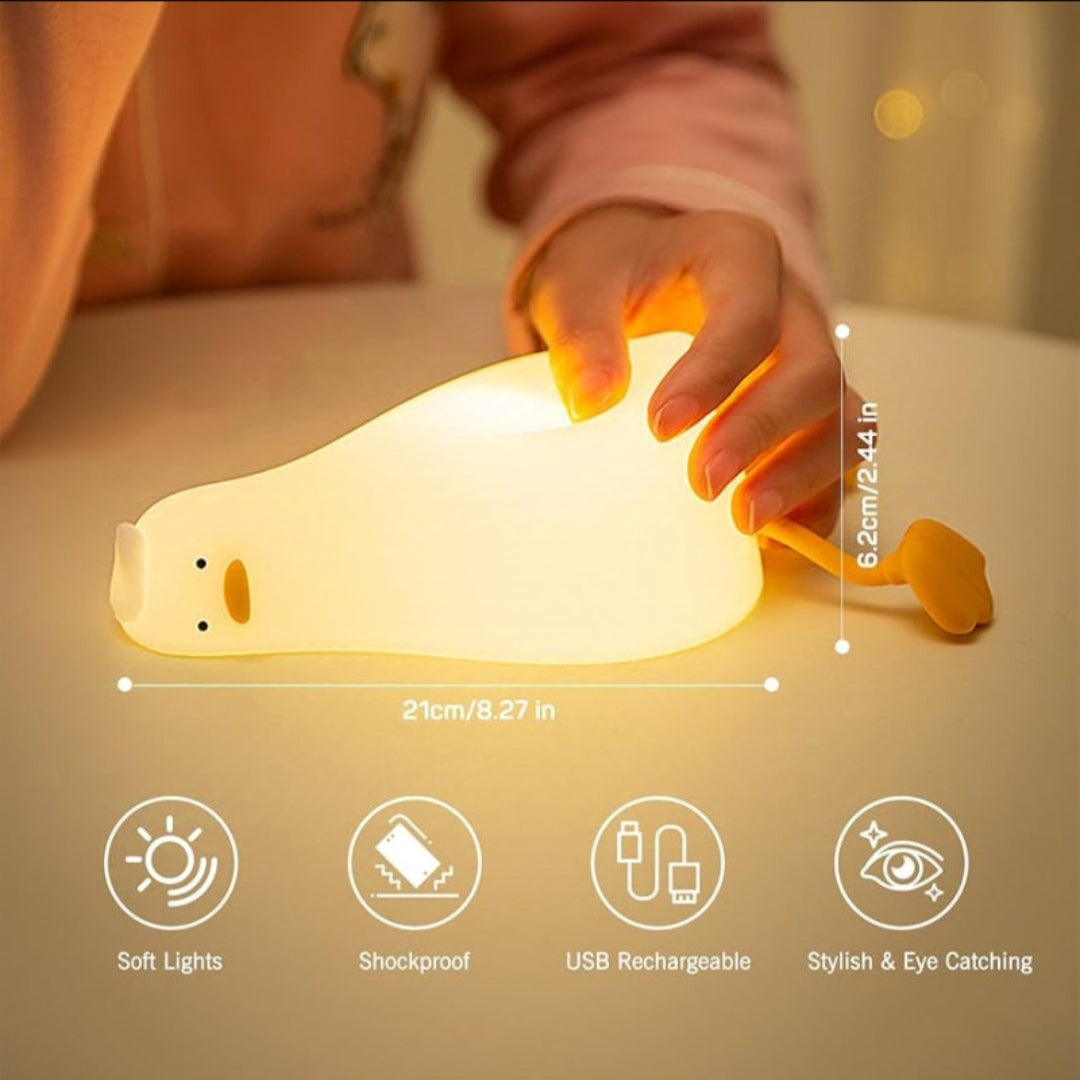 Cute Duck Long Legged Silicone Night Lamp