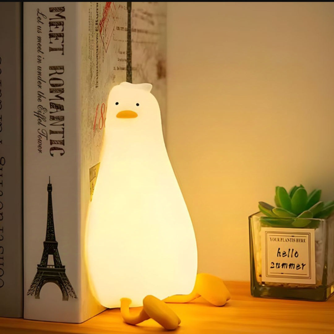Cute Duck Long Legged Silicone Night Lamp