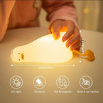 Cute Duck Long Legged Silicone Night Lamp