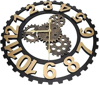 Golden Wall Clock