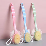Long Handle Bath Sponge and Brush
