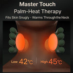 4D Shiatsu Neck Massager with Heat – Deep Tissue Pain Relief Electric Kneader