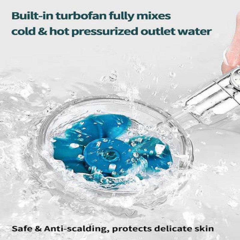 Pressurized Turbin Shower Head 360