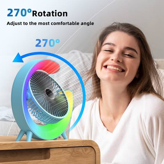 Round Shape Fan with RGB led
