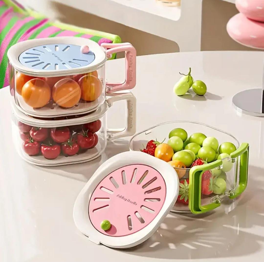 2In1 Acrylic Fruit Strainer Container