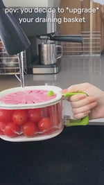 2In1 Acrylic Fruit Strainer Container